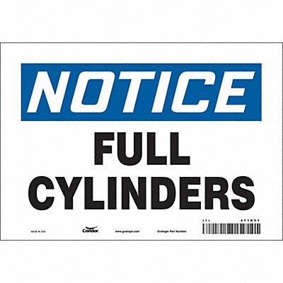 Safety Sign 7 inx10 in Vinyl