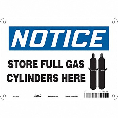 Safety Sign 7 inx10 in Polyethylene