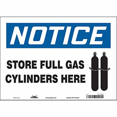 Safety Sign 10 in x 14 in Vinyl