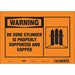 Safety Sign 7 in x 10 in Vinyl