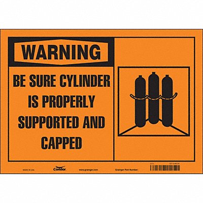 Safety Sign 10 in x 14 in Vinyl