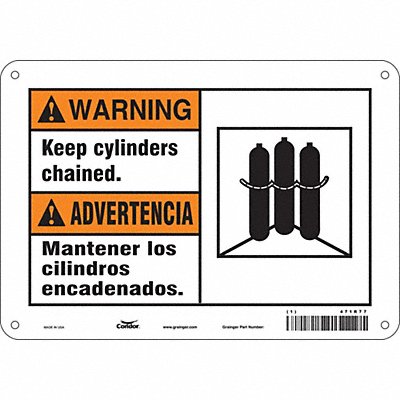 Safety Sign 7 in x 10 in Aluminum