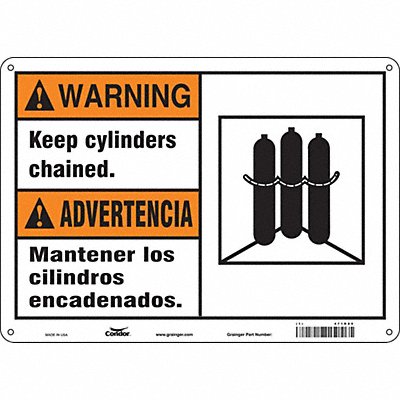 Safety Sign 10 inx14 in Polyethylene