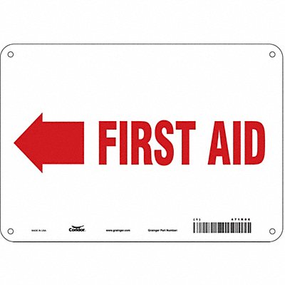 Safety Sign 7 in x 10 in Polyethylene