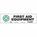 Safety Sign 3 1/2 in x 14 in Vinyl