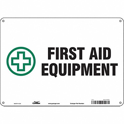 Safety Sign 10 in x 14 in Polyethylene