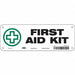 Safety Sign 3 1/2 in x 10 in Vinyl