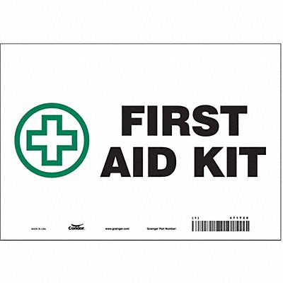 Safety Sign 7 in x 10 in Vinyl