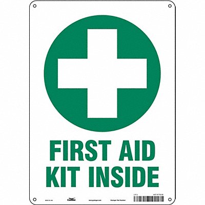 Safety Sign 14 in x 10 in Aluminum