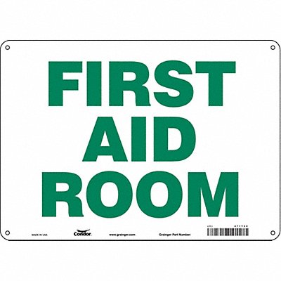 Safety Sign 10 in x 14 in Aluminum