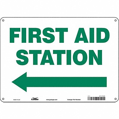 Safety Sign 10 in x 14 in Polyethylene