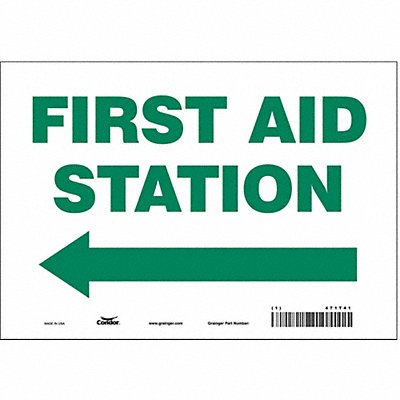 Safety Sign 7 in x 10 in Vinyl