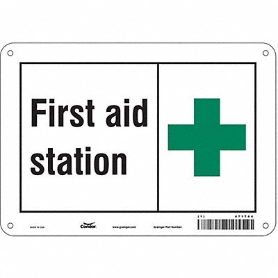 Safety Sign 7 in x 10 in Aluminum
