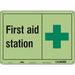 Safety Sign 10 in x 14 in Glow Vinyl