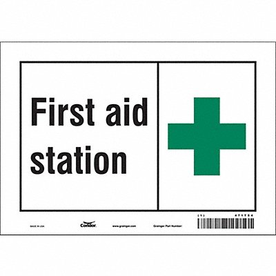 Safety Sign 7 in x 10 in Vinyl