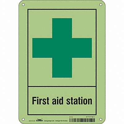 Safety Sign 10 in x 7 in Polyethylene
