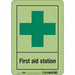 Safety Sign 10 in x 7 in Polyethylene