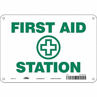 Safety Sign 7 in x 10 in Aluminum