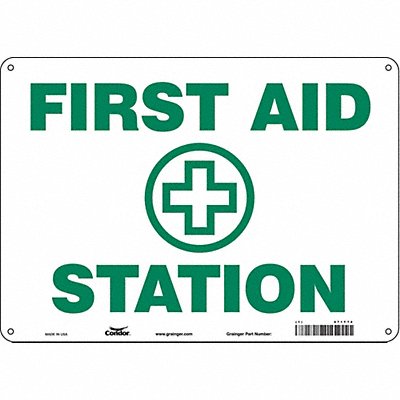 Safety Sign 10 in x 14 in Polyethylene