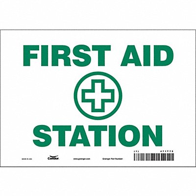 Safety Sign 7 in x 10 in Vinyl