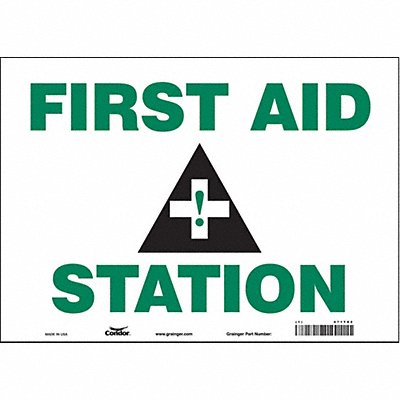 Safety Sign 10 in x 14 in Vinyl
