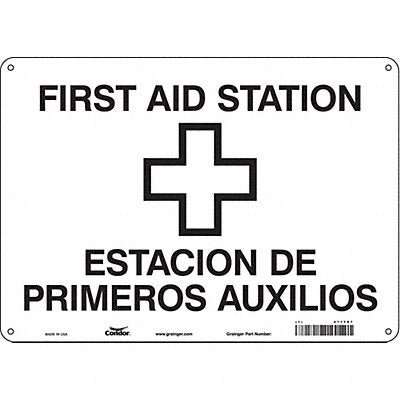 Safety Sign 10 in x 14 in Aluminum