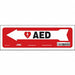 Safety Sign 4 in x 12 in Vinyl
