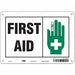 Safety Sign 7 in x 10 in Aluminum
