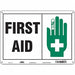 Safety Sign 10 in x 14 in Aluminum