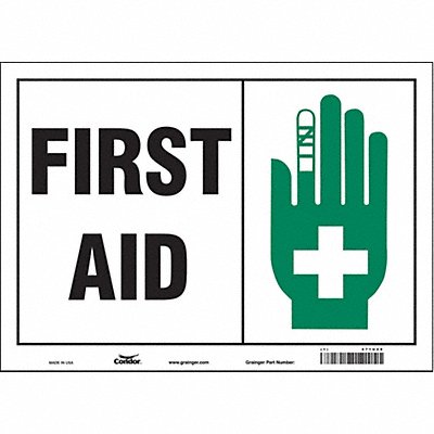 Safety Sign 10 in x 14 in Vinyl