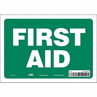 Safety Sign 7 in x 10 in Vinyl