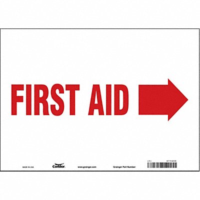 Safety Sign 10 in x 14 in Vinyl