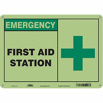 Safety Sign 10 in x 14 in Polyethylene