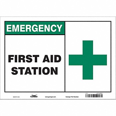 Safety Sign 10 in x 14 in Vinyl