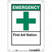 Safety Sign 10 in x 7 in Polyethylene
