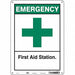 Safety Sign 14 in x 10 in Polyethylene