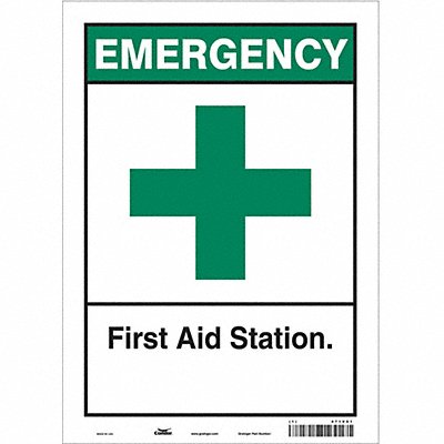 Safety Sign 14 in x 10 in Vinyl