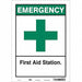 Safety Sign 14 in x 10 in Vinyl