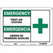 Safety Sign 10 in x 14 in Aluminum