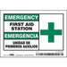 Safety Sign 3 1/2 in x 5 in Vinyl PK5