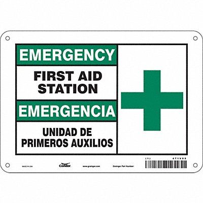 Safety Sign 7 in x 10 in Polyethylene