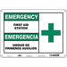 Safety Sign 10 in x 14 in Polyethylene