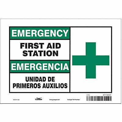 Safety Sign 7 in x 10 in Vinyl