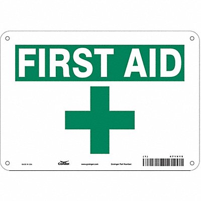 Safety Sign 7 in x 10 in Polyethylene