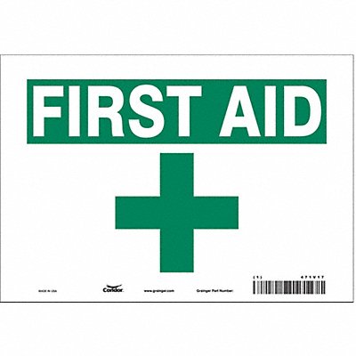 Safety Sign 7 in x 10 in Vinyl