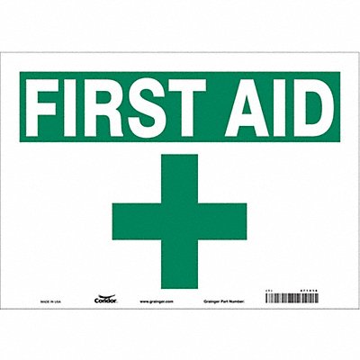 Safety Sign 10 in x 14 in Vinyl