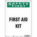 Safety Sign 14 in x 10 in Aluminum