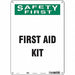 Safety Sign 14 in x 10 in Polyethylene