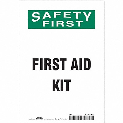 Safety Sign 10 in x 7 in Vinyl