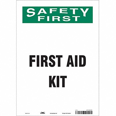 Safety Sign 14 in x 10 in Vinyl